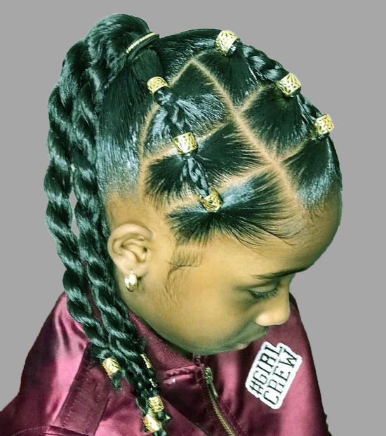 Braided Ponytail Hairstyles for Kids