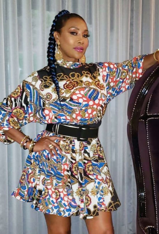 Vivica A. Fox with Braided Ponytail