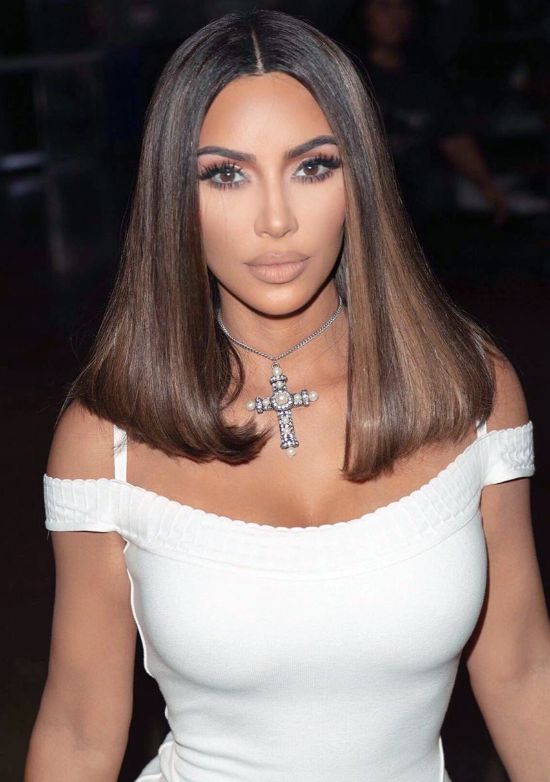 Kim Kardashian Long Bob Hairstyles