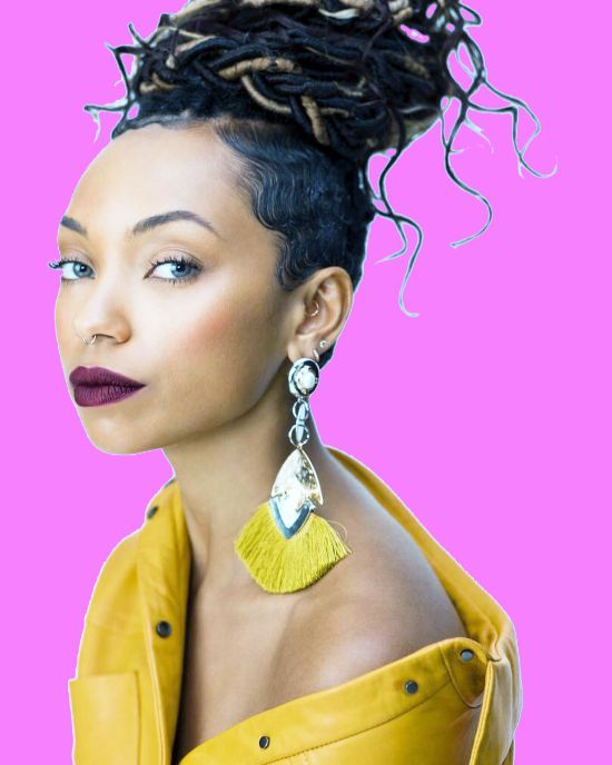 Logan Browning Faux Locks Updo