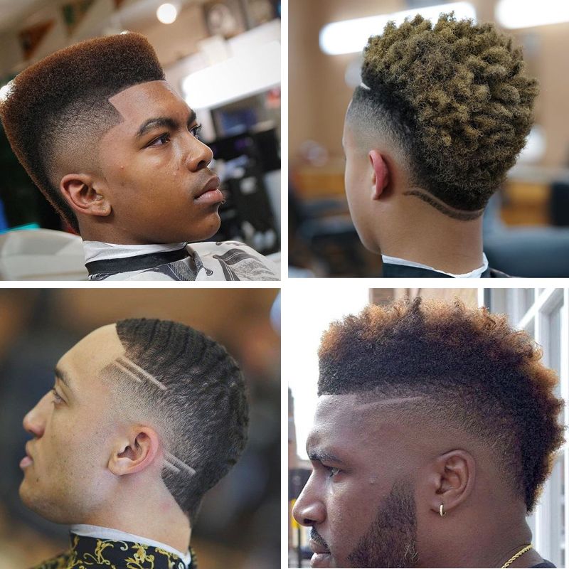 Burst Fade Mohawk The Usher Raymond Haircuts Curly Craze