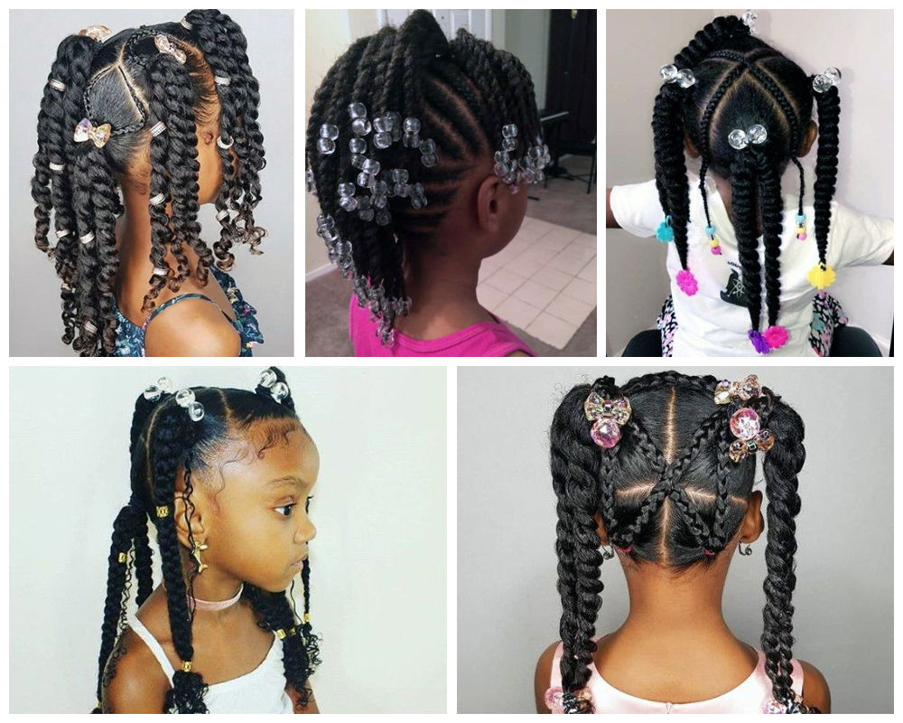 Grand Collection Of Braids With Beads For Little Girls Curly Craze