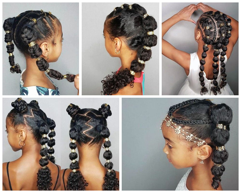 Grand Collection Of Braids With Beads For Little Girls