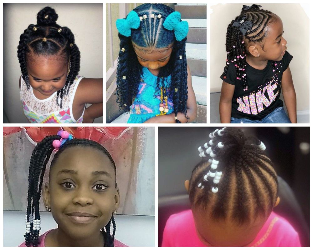 Grand Collection Of Braids With Beads For Little Girls