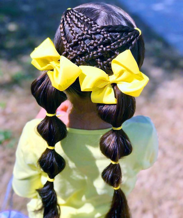 Kids Beautiful Bubble Braids