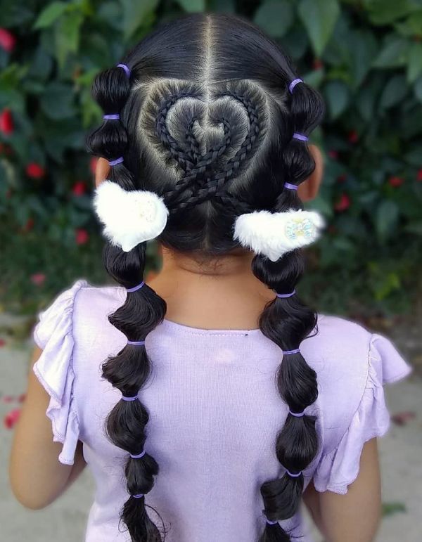 Kids Beautiful Bubble Braids