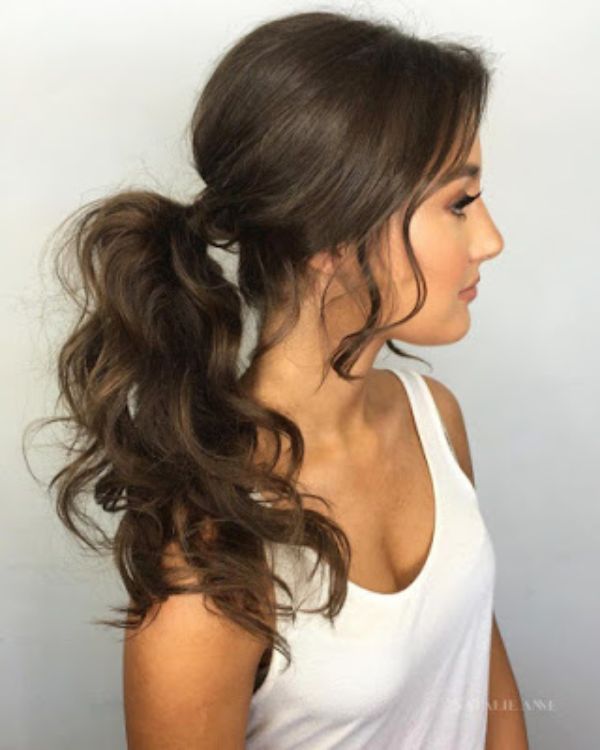 Bouffant Ponytail for Long Hair