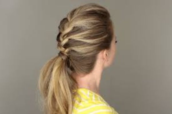 French Braid with Ponytail