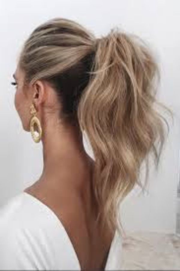 High and Tousled Hairstyle