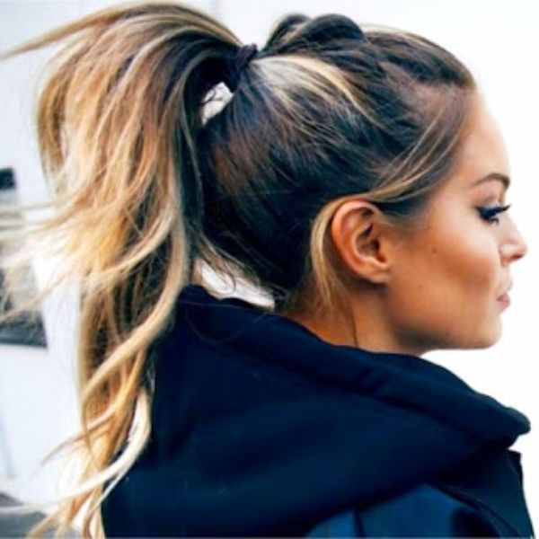 Poofy Ponytail with Bump