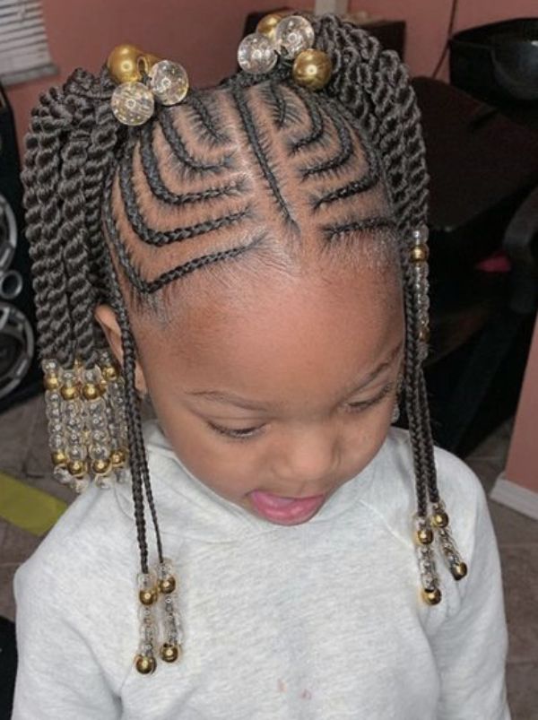 Twisted Braids with Beads