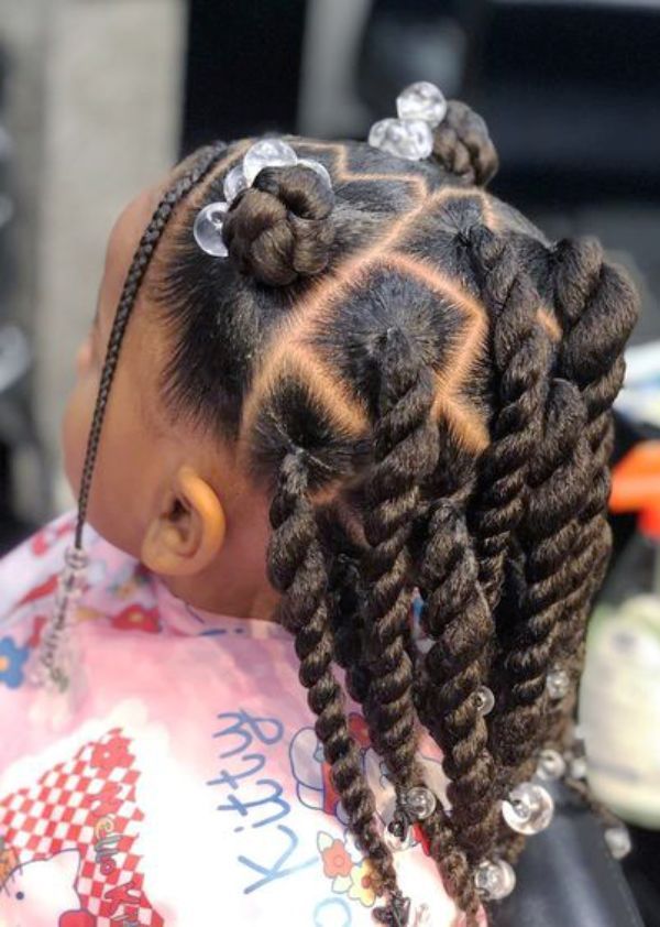 Box Braids with Beads