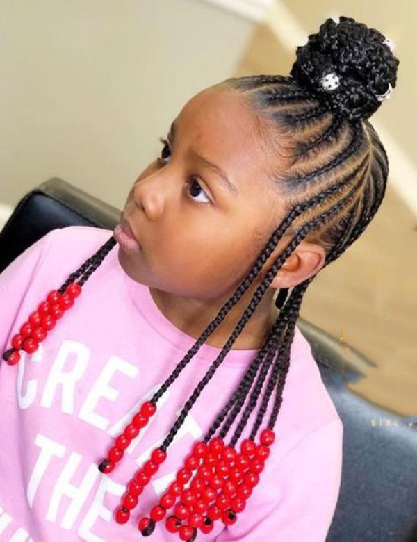 more hairstyles with beads for little girls