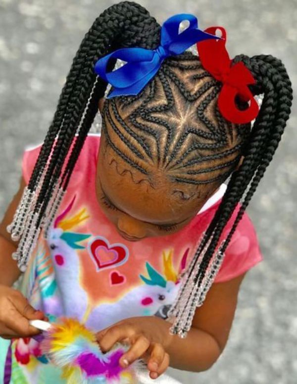 Pigtails with Beads