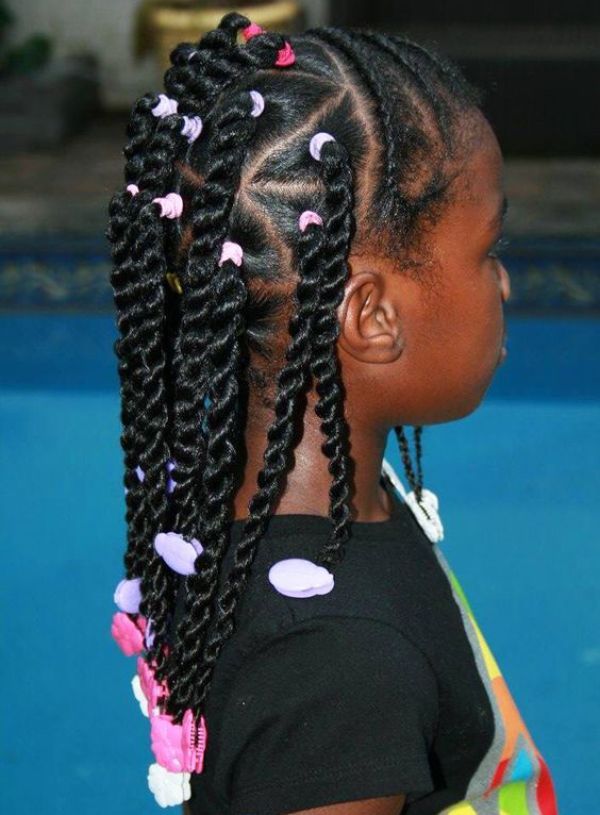 More Hairstyles with Beads for Little Girls