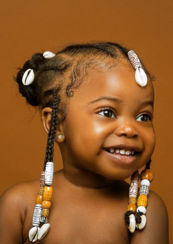 More Hairstyles with Beads for Little Girls