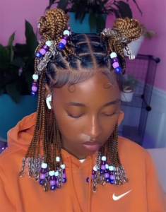 Kiddies Hairstyles with Beads [50+ Classic to Creative Styles] - Curly 