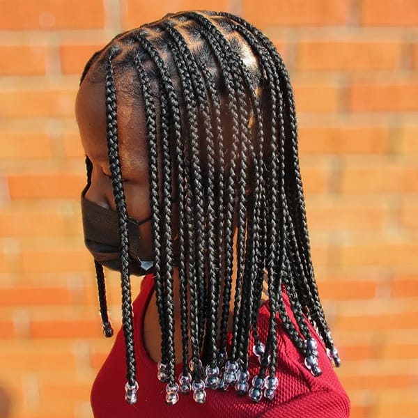 Kiddies Hairstyles with Beads