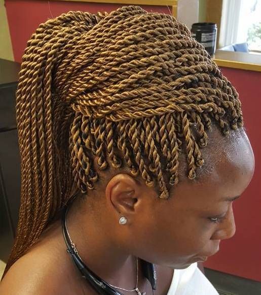 Senegalese Twists Ponytail