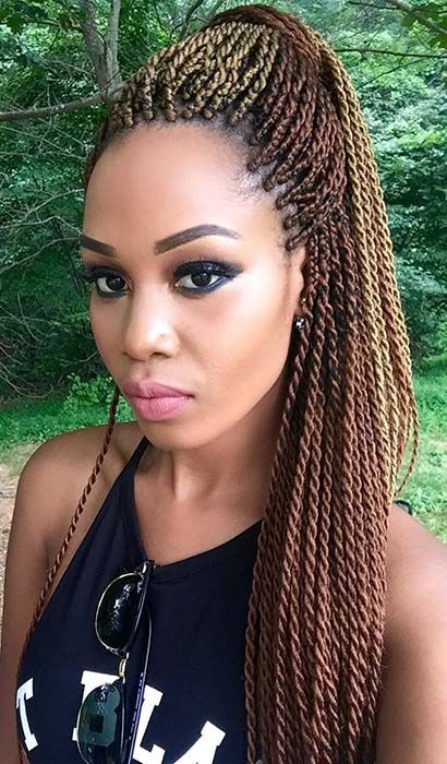 Brown and Blonde Twists