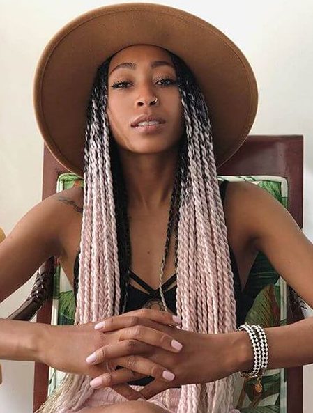 Pink Senegalese Twists