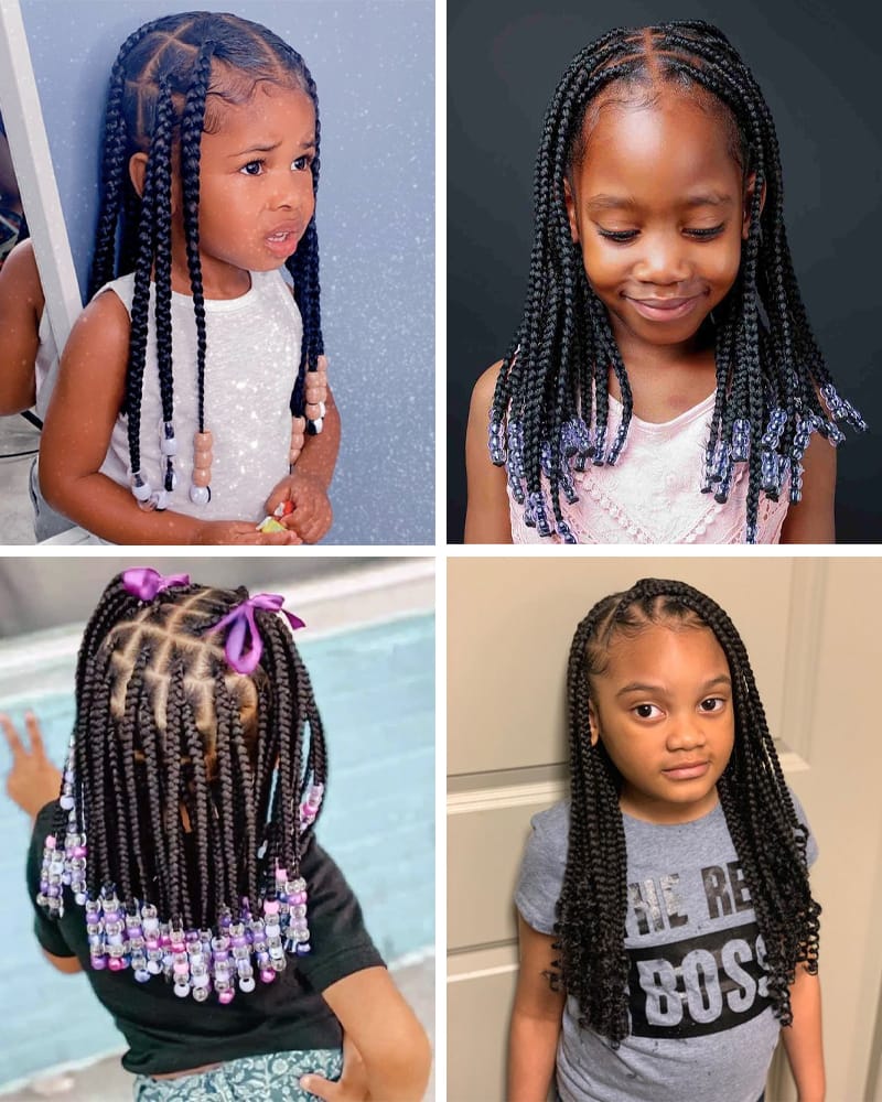 Knotless Box Braids for Kids