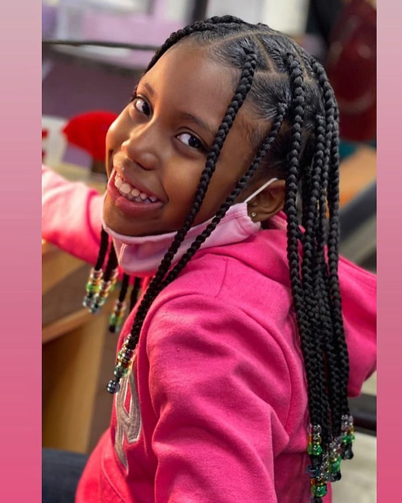 Classic Braids Styles for Black Little Angels
