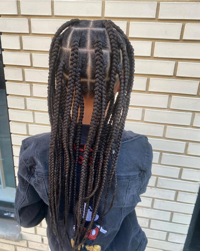 Neat and Clean Box Braids Style