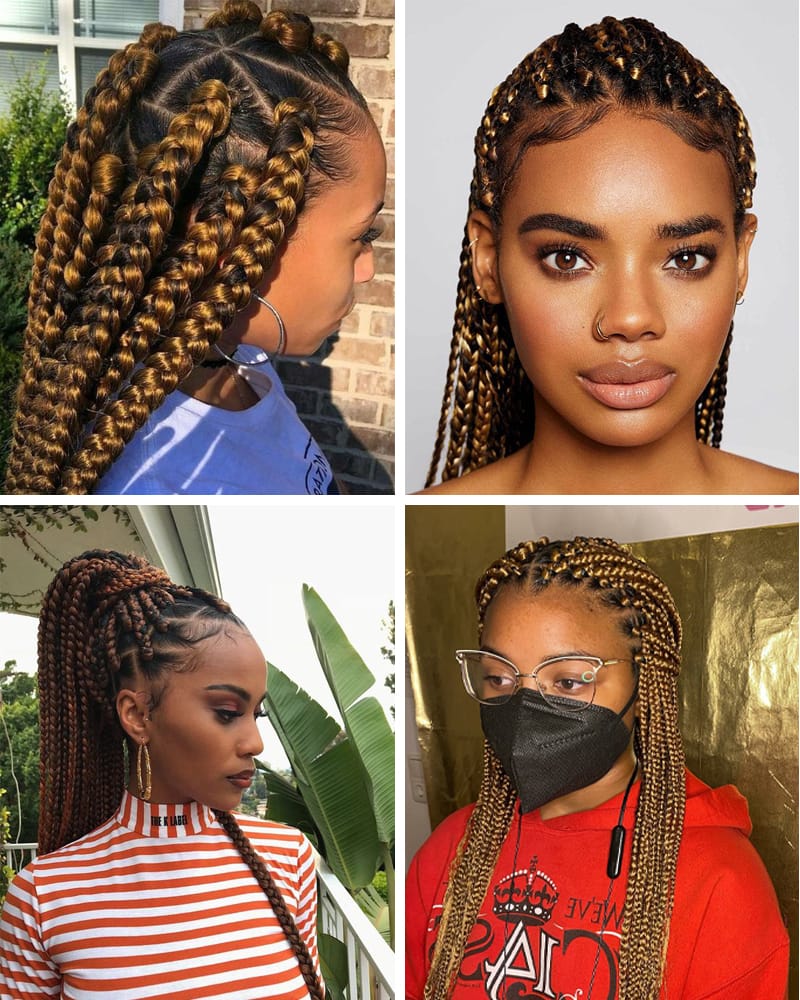 Honey Blonde Box Braids