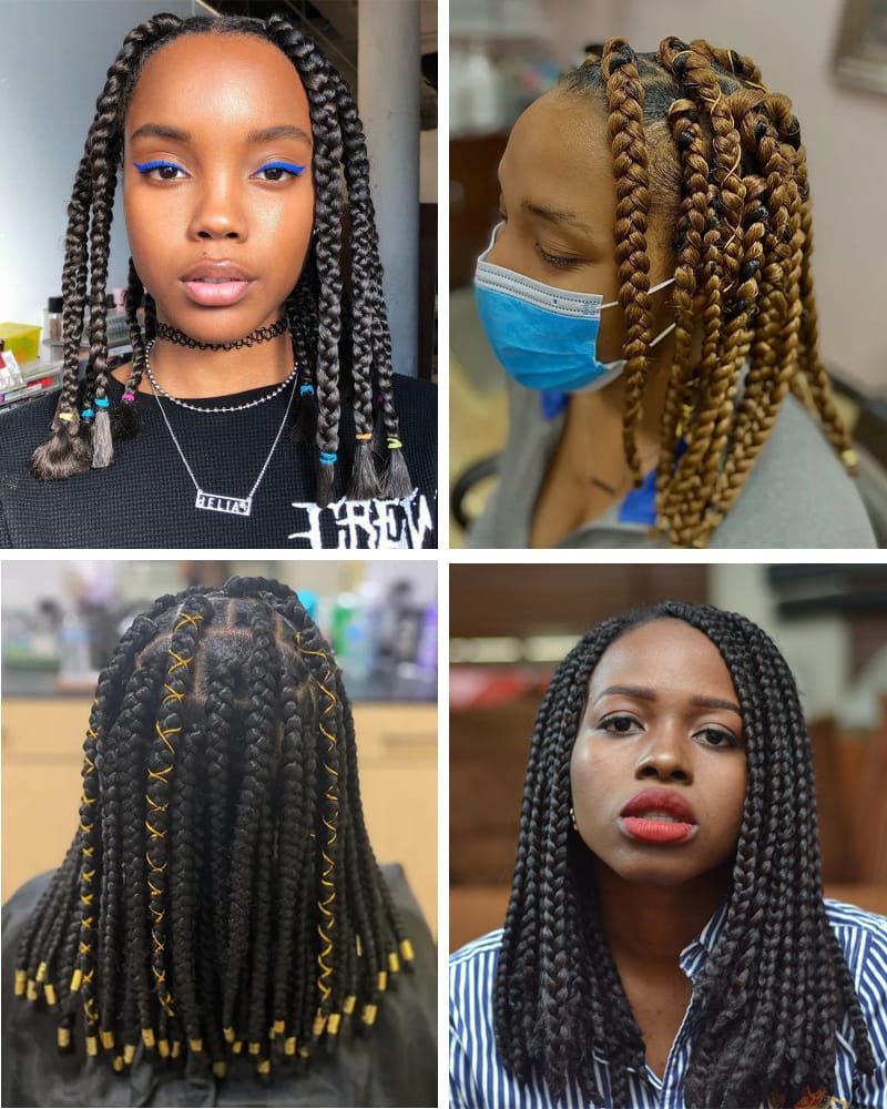 Short Jumbo Box Braids