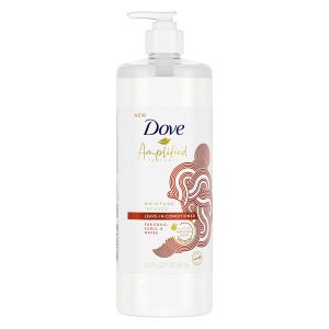Dove Amplified Textures Leave-in Conditioner for Coils, Curls and Waves with Jojoba Moisture Amplifying Hair Conditioner Blend