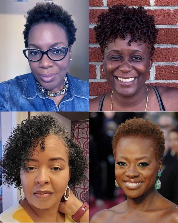 Short Natural Curls Hairstyles for Black Women Over 50