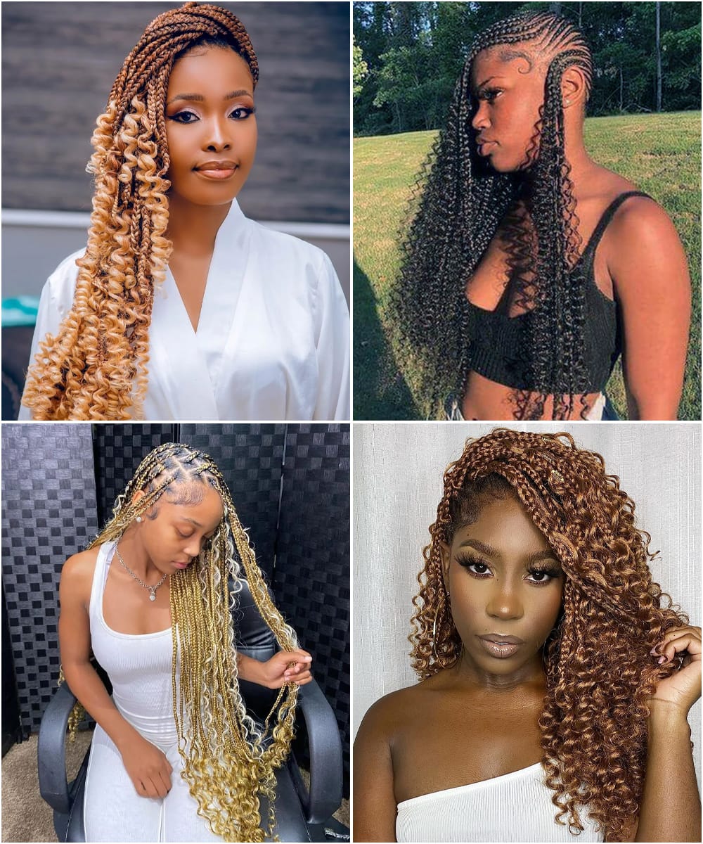 Side-Swept Boho Braids