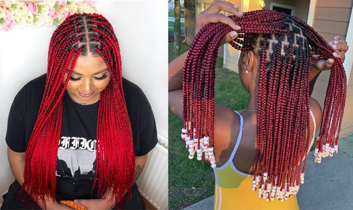 You are currently viewing Explore the Magical World of Red Box Braids [50+ Braided Hairstyles Ideas]