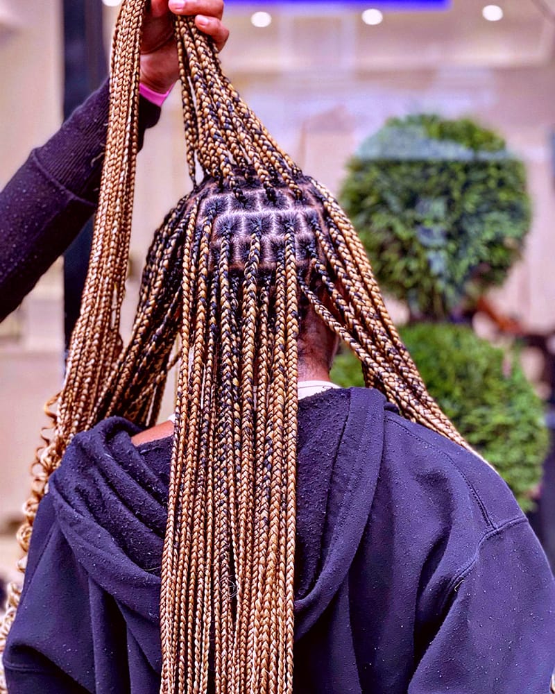 Braids with Less Tension to Scalp