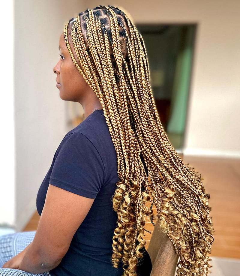 Braids with Curly Ends