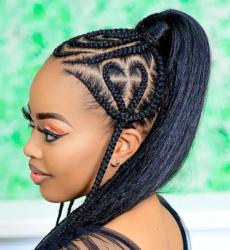 Cornrow Sleek Ponytail