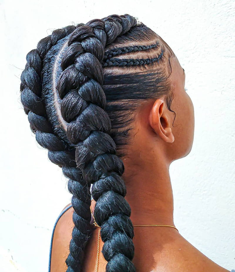 Jumbo Cornrows Braids