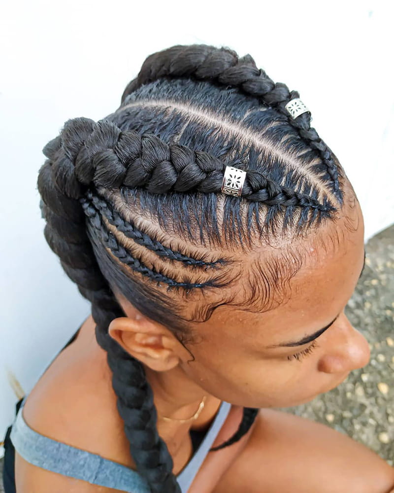 Jumbo Cornrows Braids