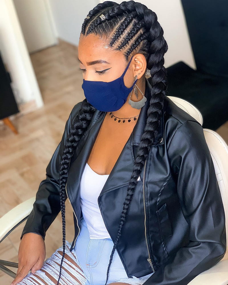 Jumbo Cornrows Braids