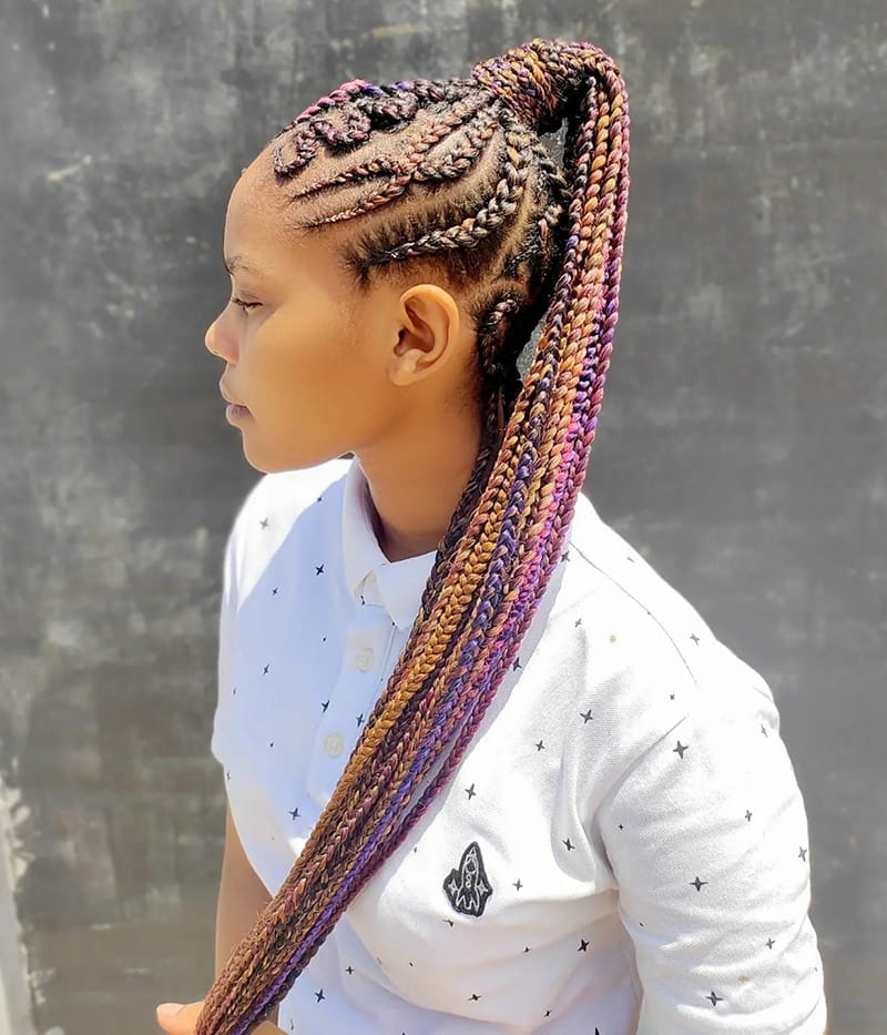 Long Cornrows Braids