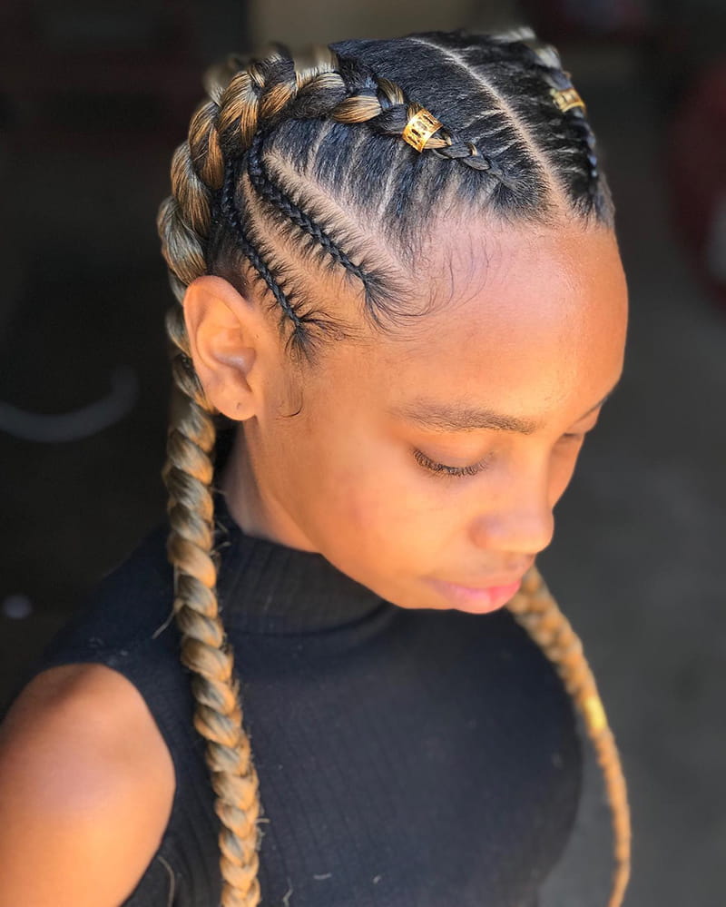 Blonde 2 Cornrow Braids