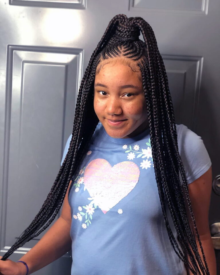 Beautiful Cornrow Ponytail Scene in HD Beautiful Cornrow Ponytail Scene in HD