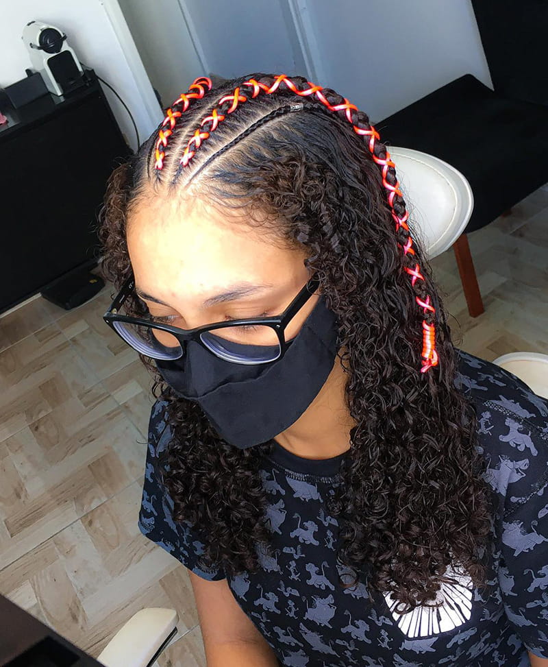 Central 2 Cornrow Braids 