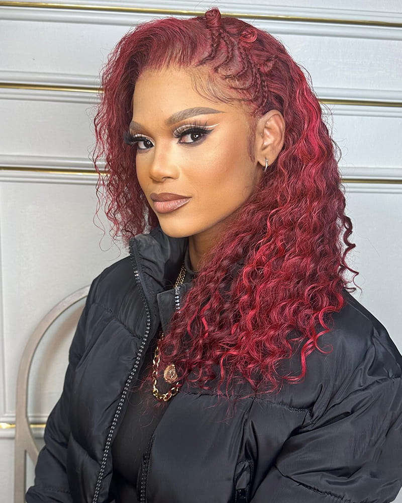 Red Deep Wave Hairstyles