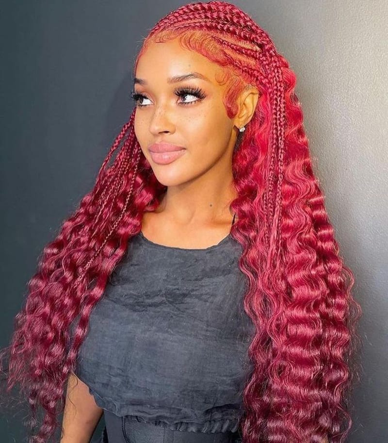 Red Deep Wave Hairstyles