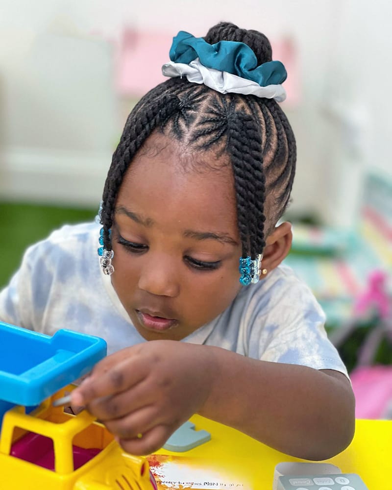 Cornrows Bun