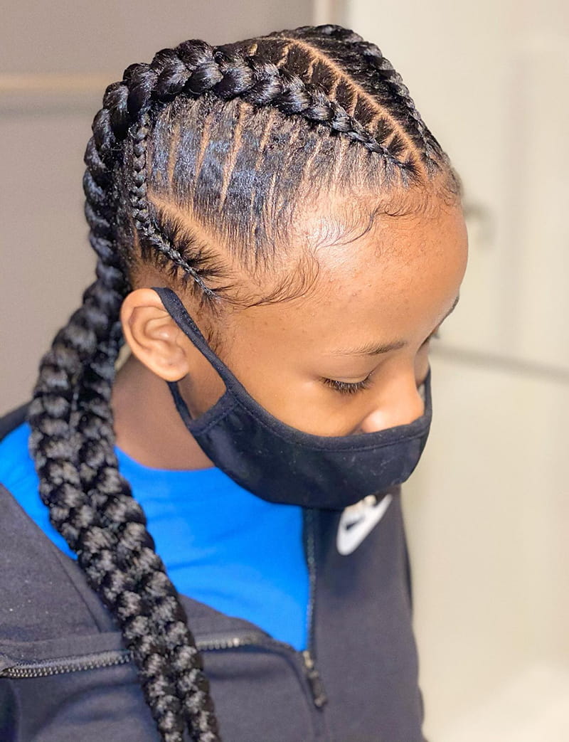 Feed In Cornrows Braids