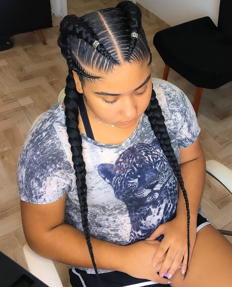 Feed In Cornrows Braids