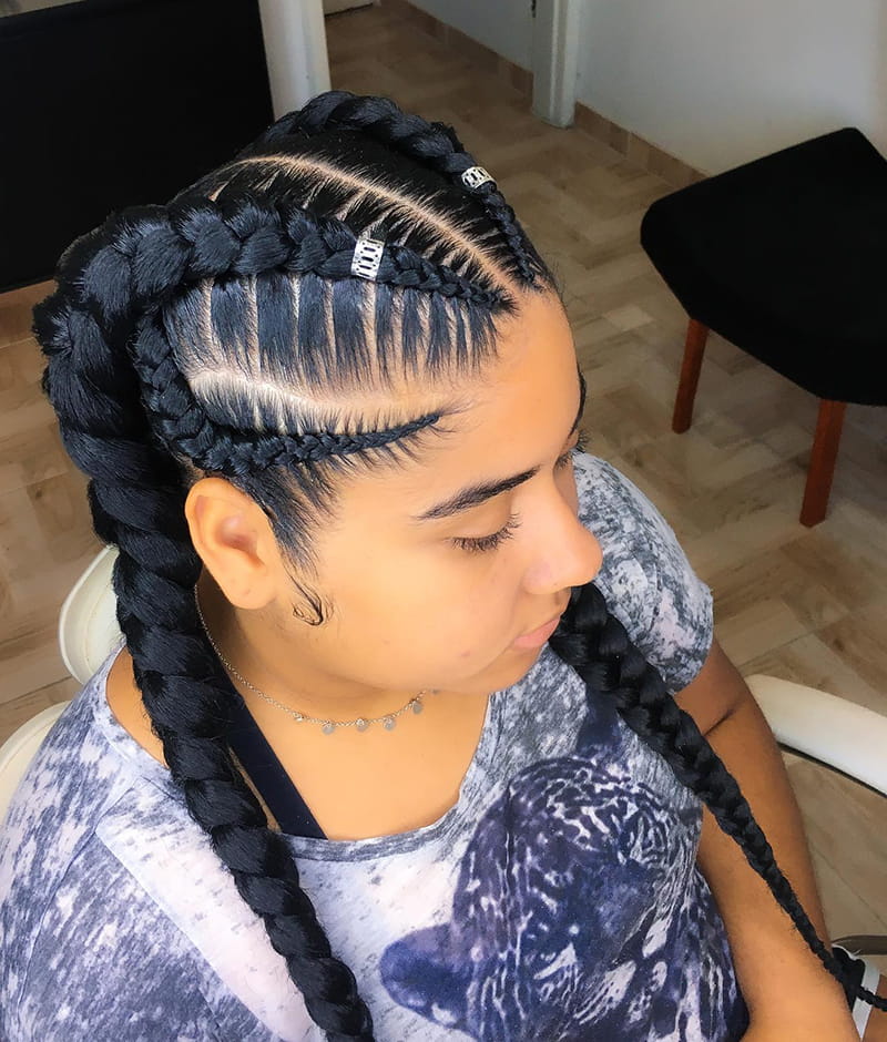 Feed In Cornrows Braids